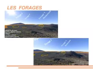 les forages