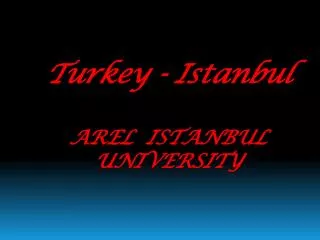 AREL ISTANBUL UNIVERSITY