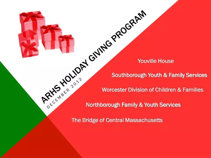 arhs holiday giving program