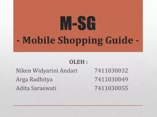 m sg mobile shopping guide