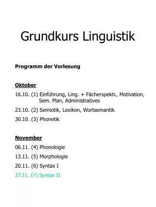 grundkurs linguistik