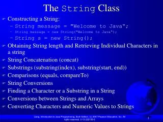The String Class