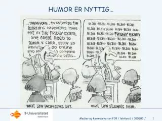 humor er nyttig