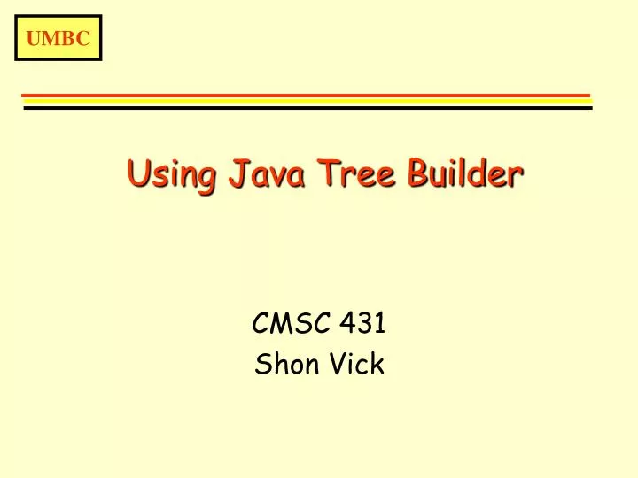 using java tree builder
