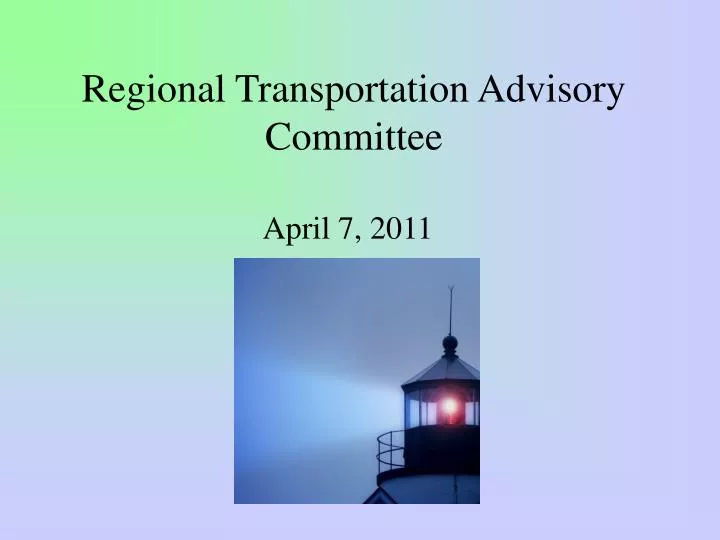 regional transportation advisory committee