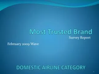 DOMESTIC AIRLINE CATEGORY
