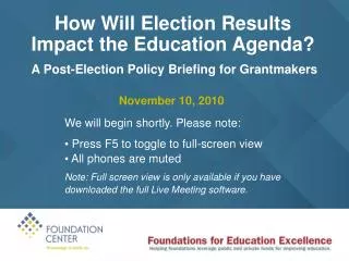 How Will Election Results Impact the Education Agenda?