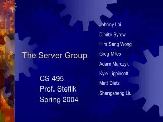 The Server Group