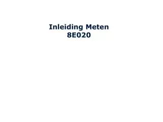 inleiding meten 8e020