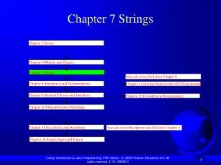 Chapter 7 Strings