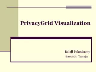 PrivacyGrid Visualization