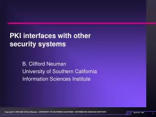 PKI interfaces with other security systems