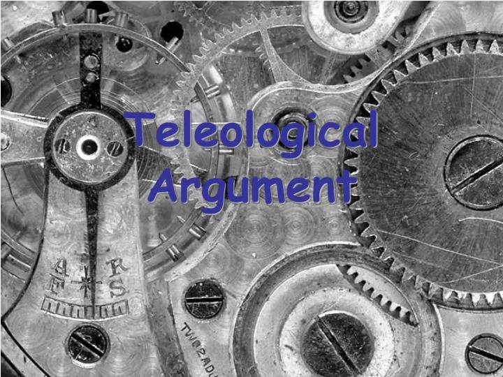teleological argument
