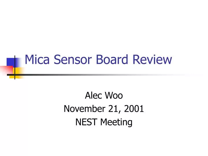 mica sensor board review