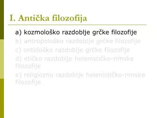 i anti ka filozofija