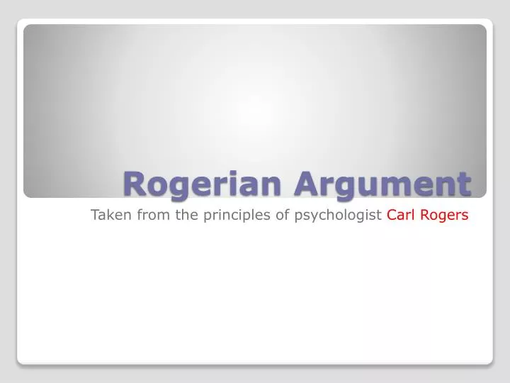 rogerian argument