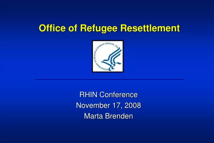 office of refugee resettlement