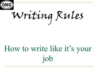 Writing Rules