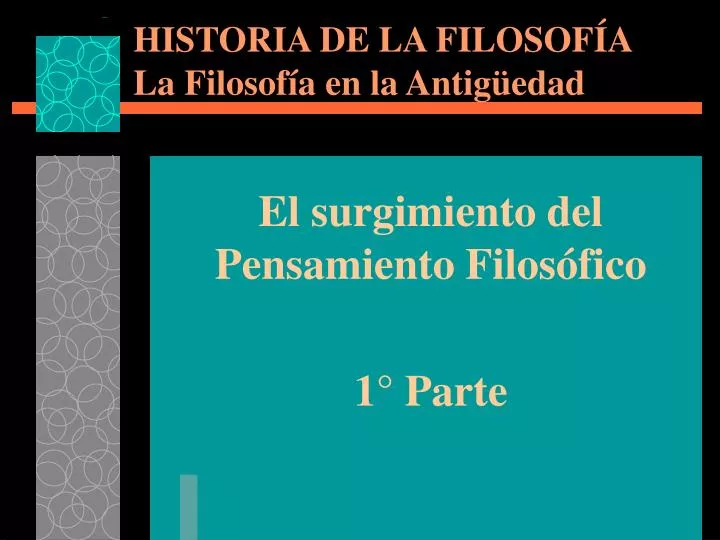 historia de la filosof a la filosof a en la antig edad