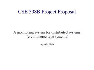 CSE 598B Project Proposal