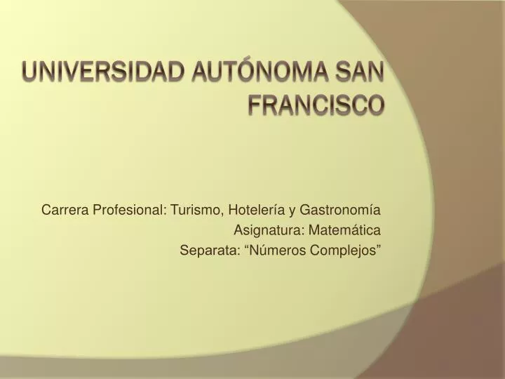 universidad aut noma san francisco