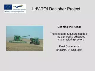 LdV-TOI Decipher Project