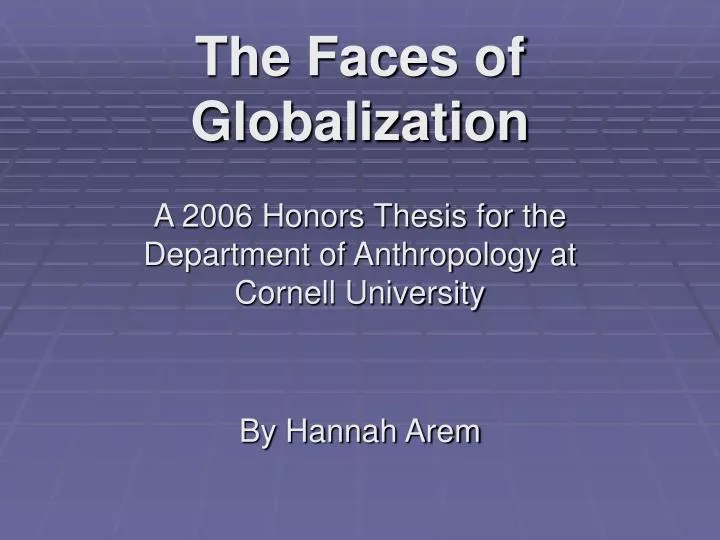 the faces of globalization