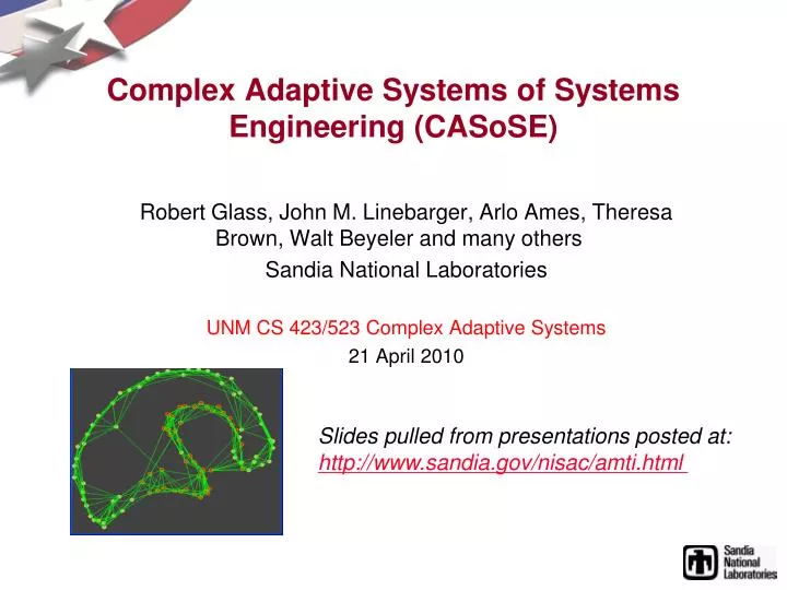 complex adaptive systems of systems engineering casose