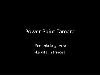 power point tamara