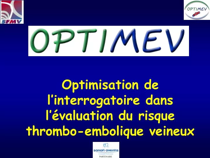 optimisation de l interrogatoire dans l valuation du risque thrombo embolique veineux