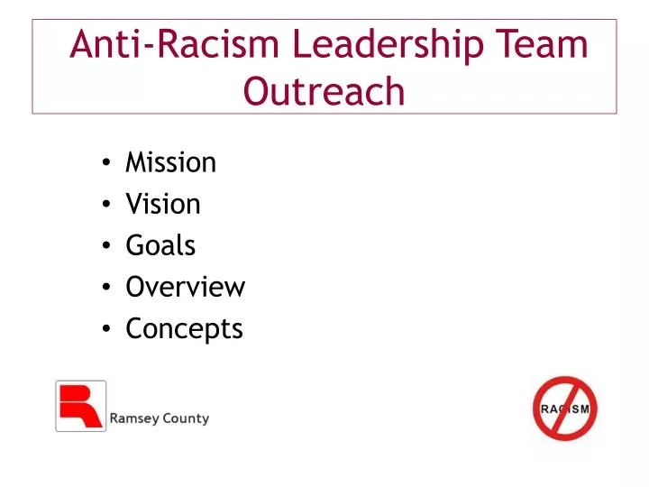 anti racism leadership team outreach