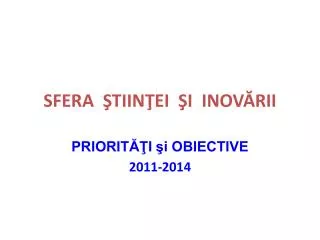 sfera tiin ei i inov rii