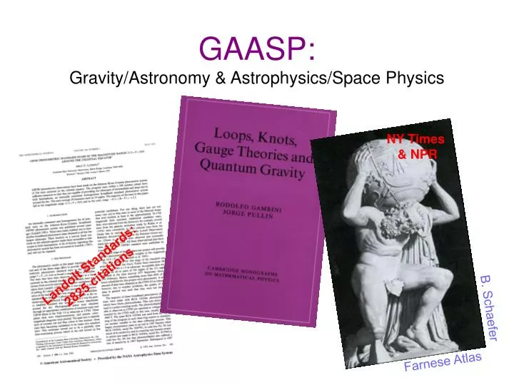 gaasp gravity astronomy astrophysics space physics