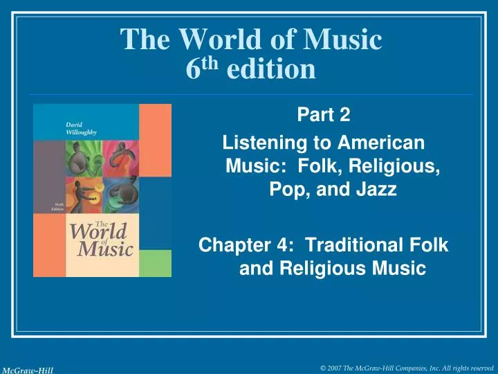 the world of music 6 th edition