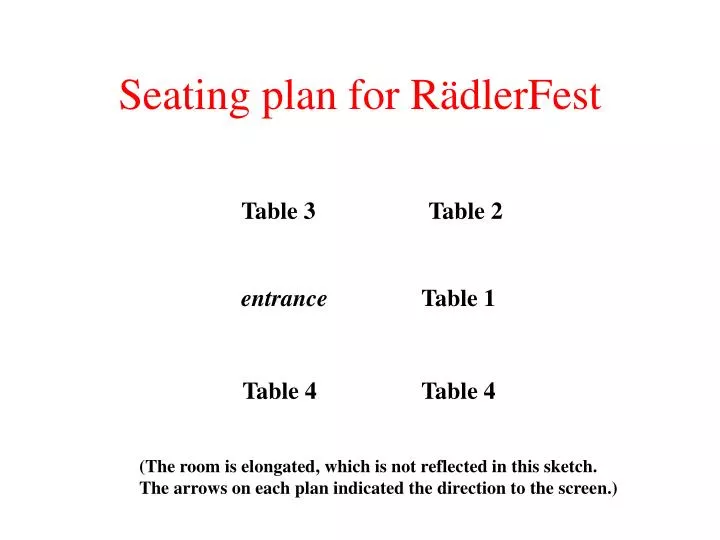 seating plan for r dlerfest