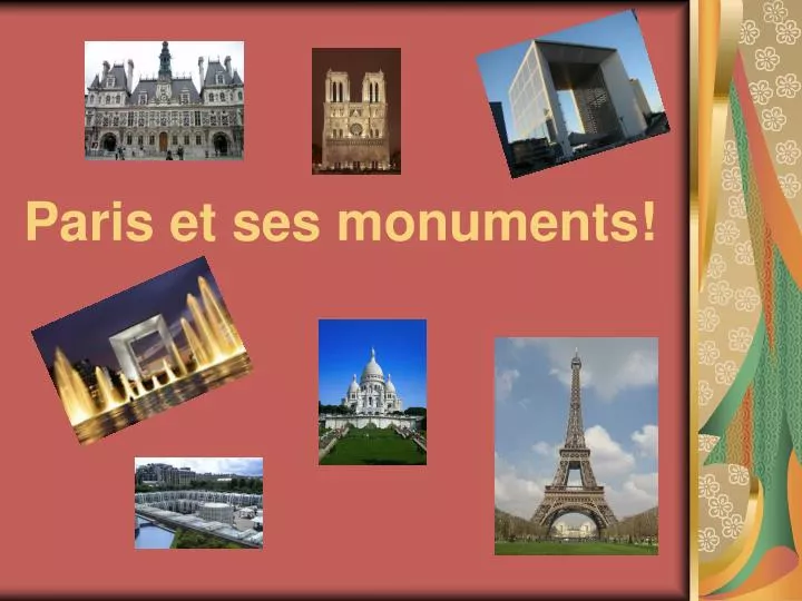 paris et ses monuments