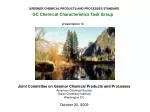 Developing Standards for Greener Chemical Products and Processes - slide 1