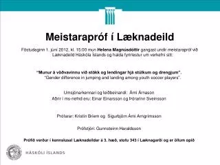 meistarapr f l knadeild