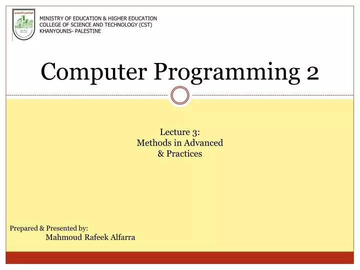computer programming 2