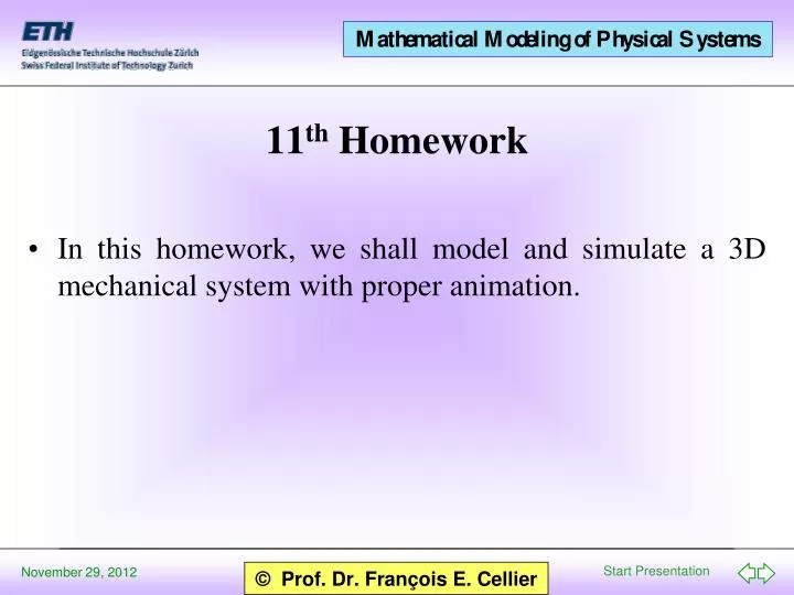 11 th homework
