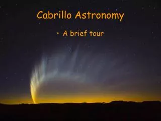 Cabrillo Astronomy