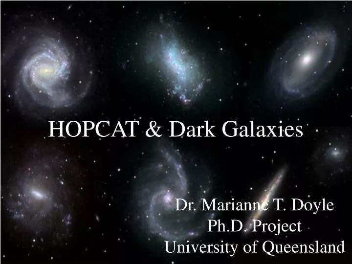 hopcat dark galaxies