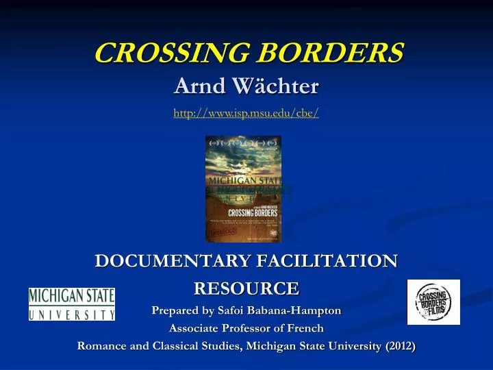 crossing borders arnd w chter
