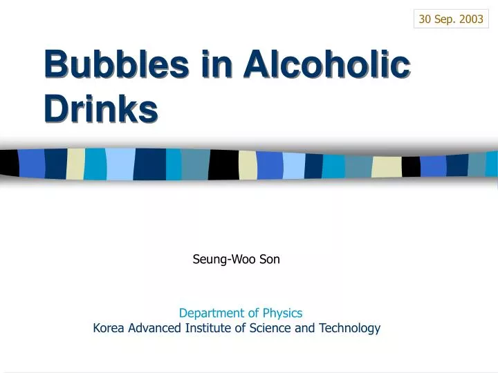 bubbles in alcoholic drinks