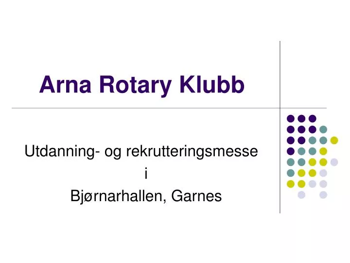 arna rotary klubb