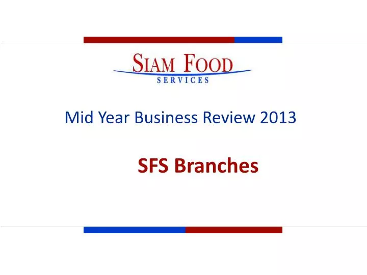 mid year business review 2013