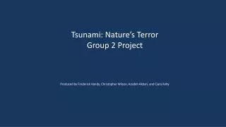 An Tsunami generate by a earthquake