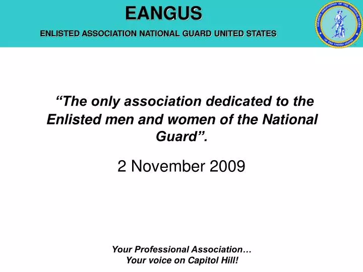 the only association dedicated to the enlisted men and women of the national guard