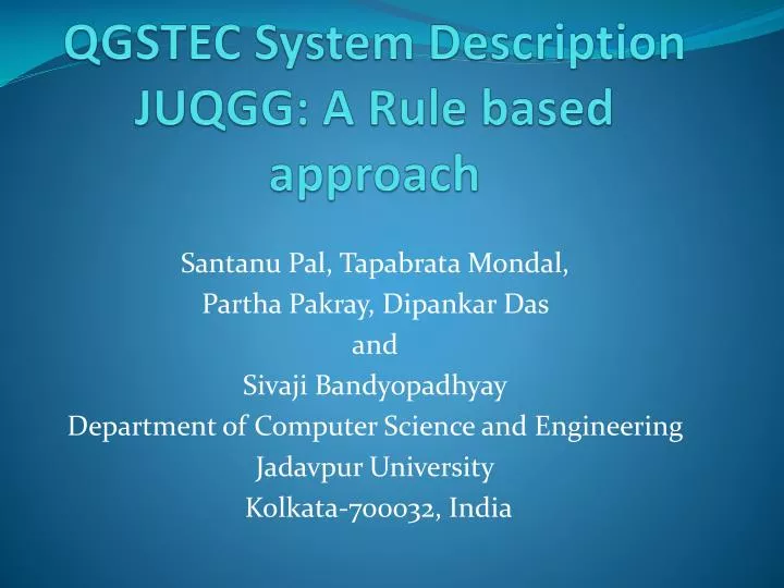 qgstec system description juqgg a rule based approach