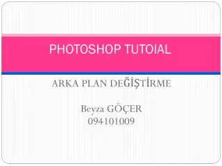 photoshop tutoial